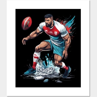 English Rugby Posters and Art